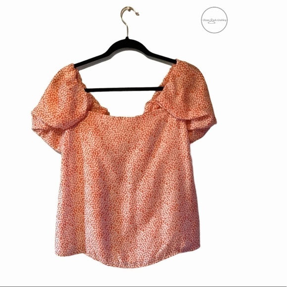 club Monaco Malaina Top Pink Mix/Rose - Picture 2 of 6